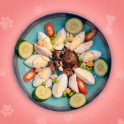 Yolky salad (boiled eggs salad)