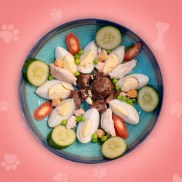 Yolky salad (boiled eggs salad)